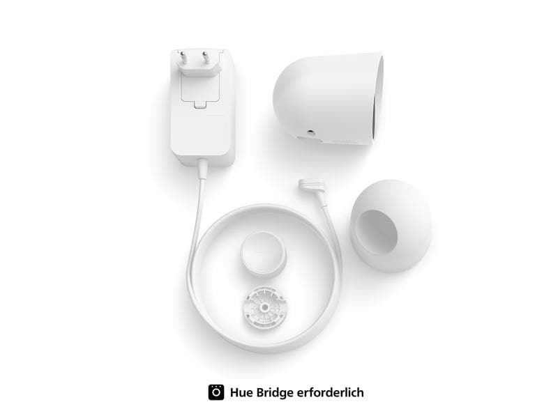 Philips Hue Secure kabelgebundene Kamera mit Standfuss Weis Netzwerkkameras: intelligentes Zuhause, intelligentere Sicherheit