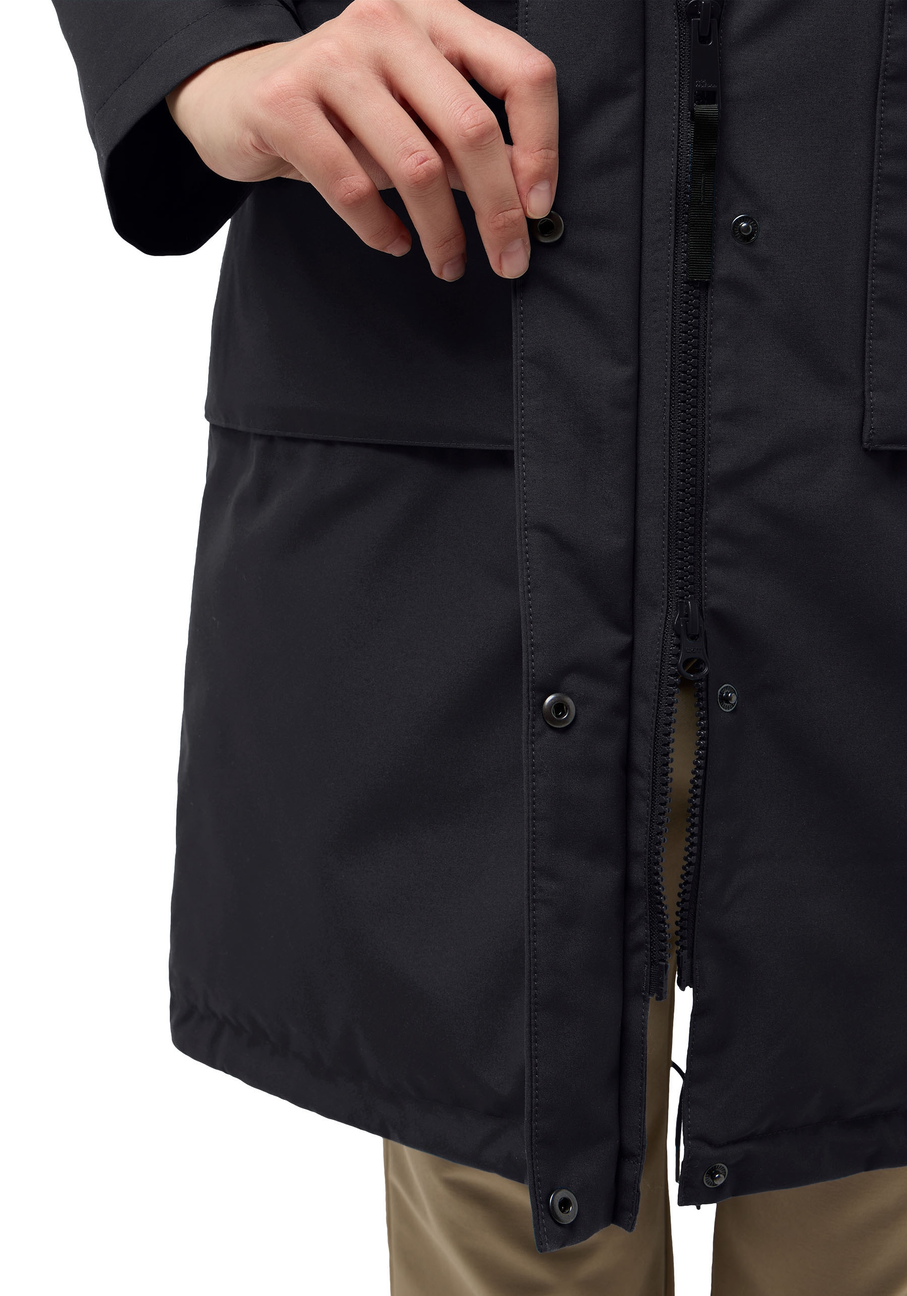 Jack Wolfskin Daunenmantel »WINTERTOR«, Wärmend, winddicht, Daunenjacke