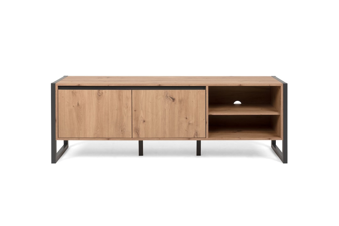 Lowboard Denver Artisan Oak-Optik/Anthrazit 160 x 55 x 40 cm