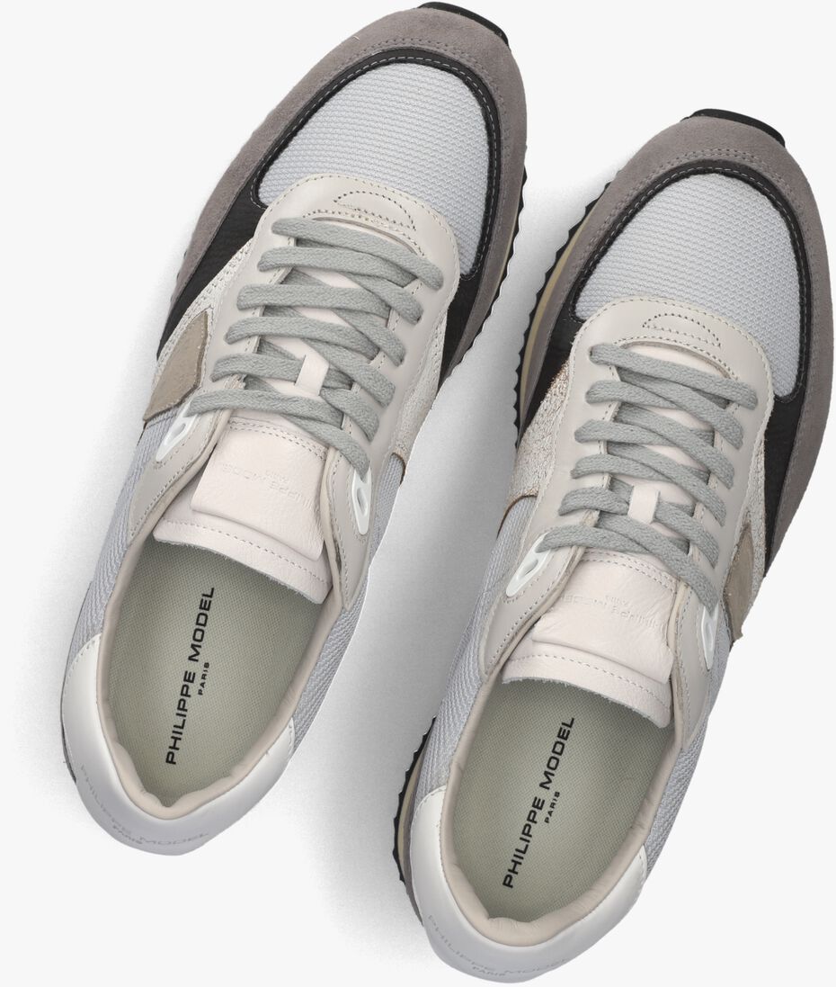 grijze philippe model lage sneakers blville low man