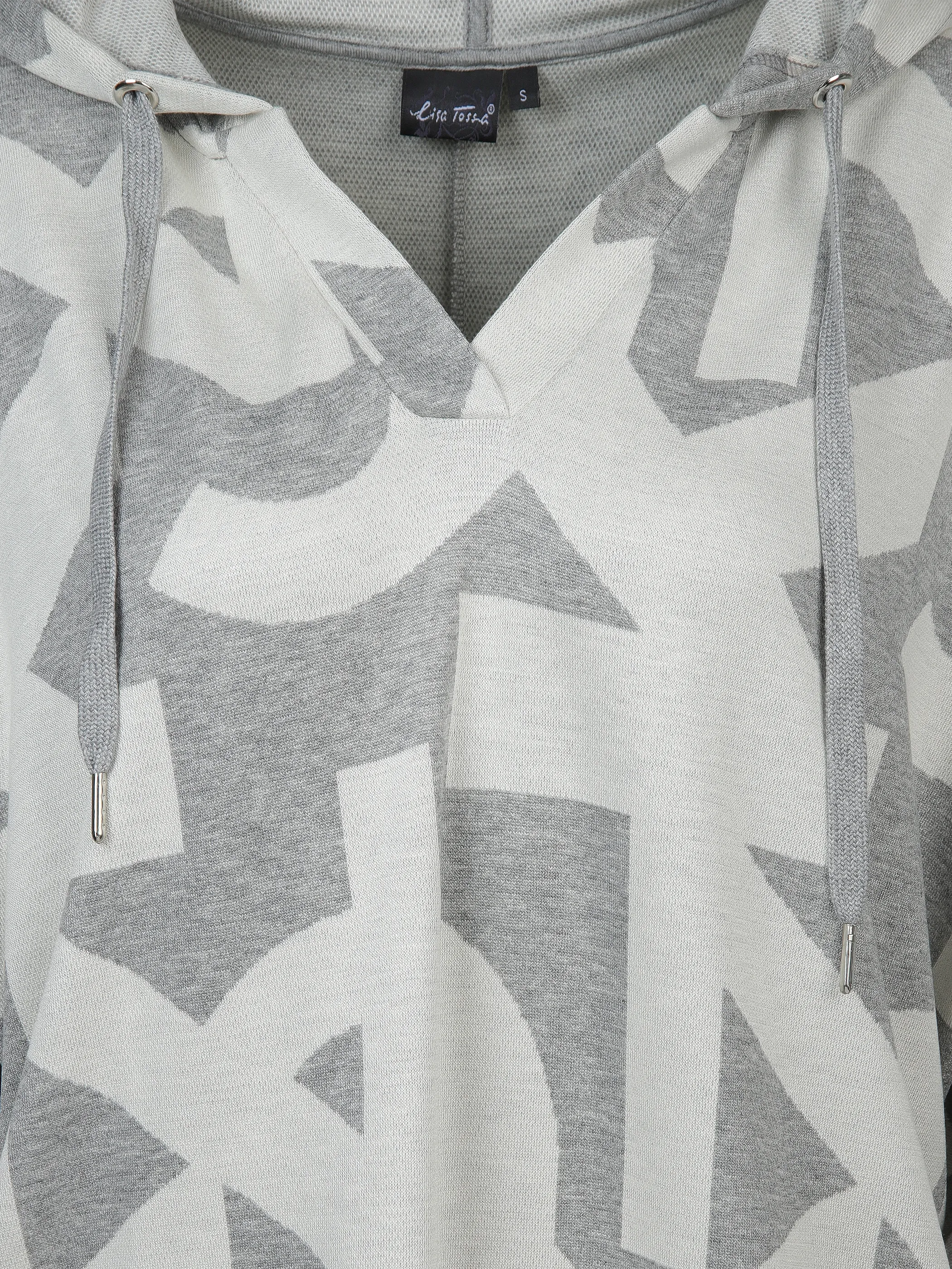 Damen Jaquard Shirt mit Kapuze