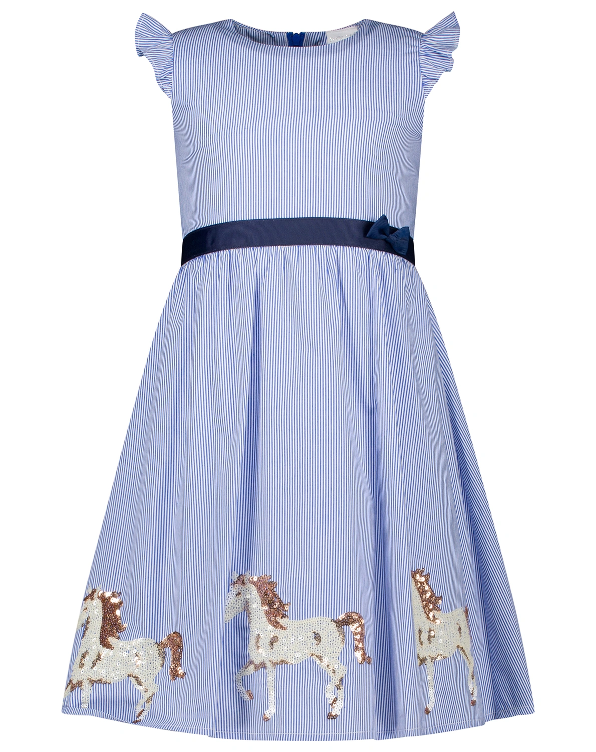 Kurzarmkleid HORSES & STRIPES in true navy