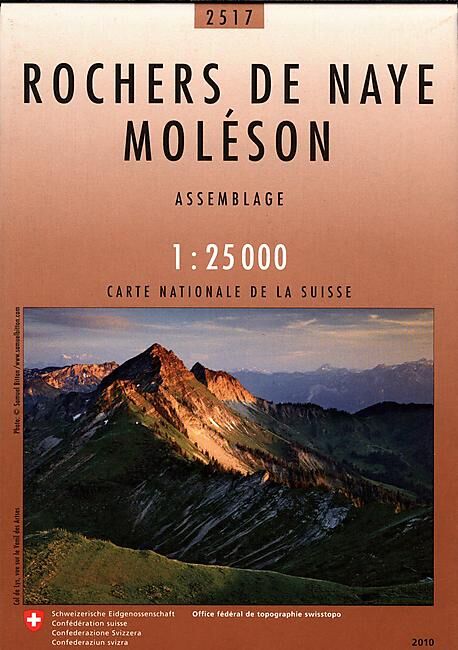 BUNDESAMT - 2517 ROCHERS DE NAYE ECHELLE 1 25 000