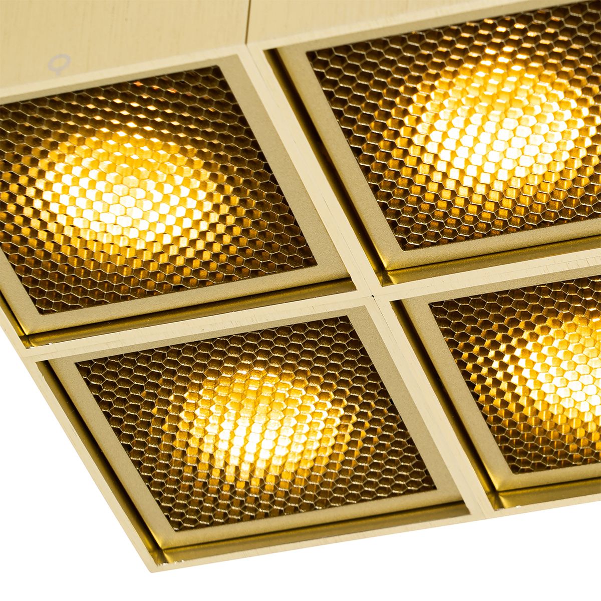 Design spot goud 4-lichts - Qubo Honey