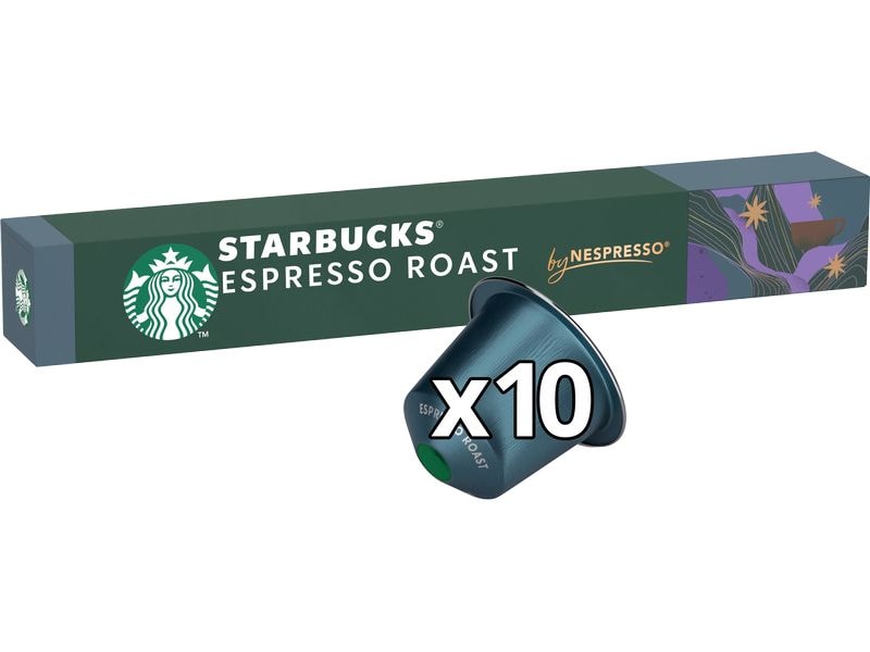 Starbucks Kaffeekapseln Espresso Roast 12 x 10 Stück Kaffeekapseln für Nespresso Maschinen