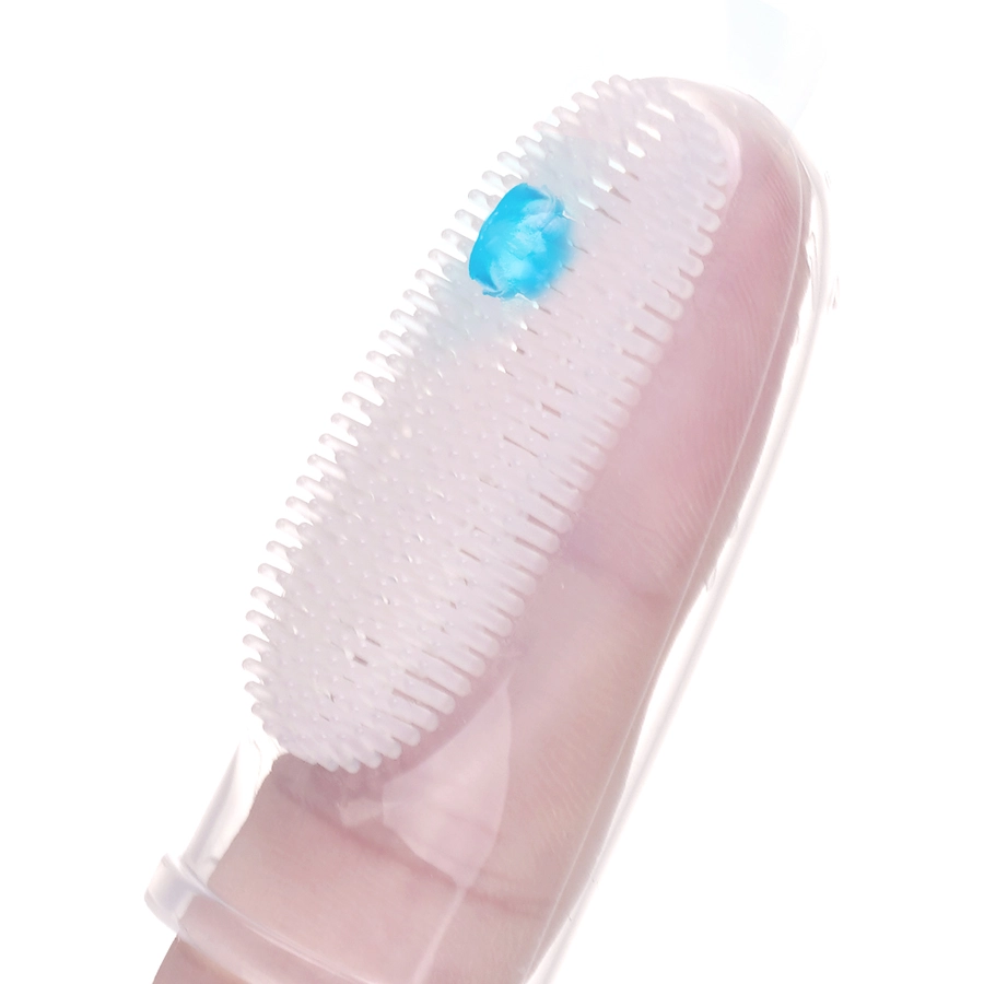 haakaa® Fingerzahnbürste Baby, transparent