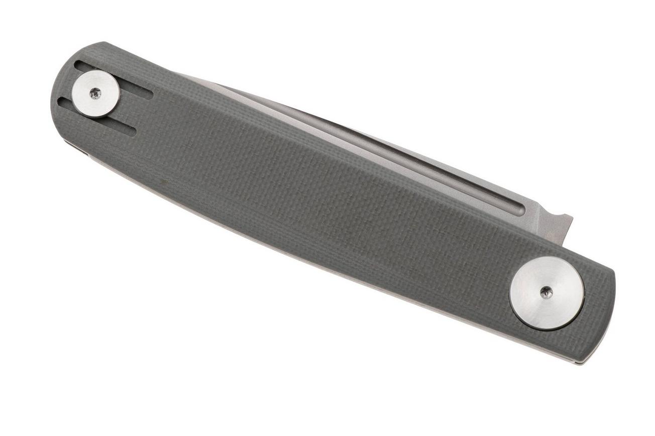 Real Steel G-Slip Compact 7869 Bead Blasted VG10, Grey G10, zakmes, Ostap Hel design