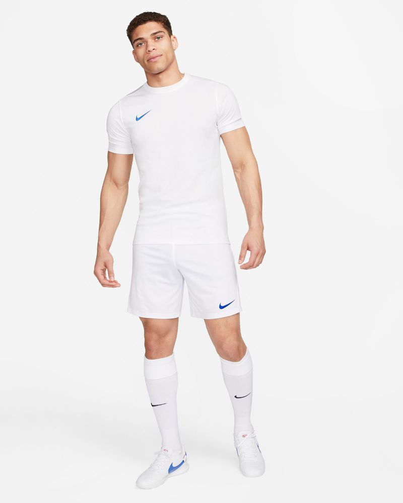 Short Nike Park III Blanc & Bleu Royal pour homme