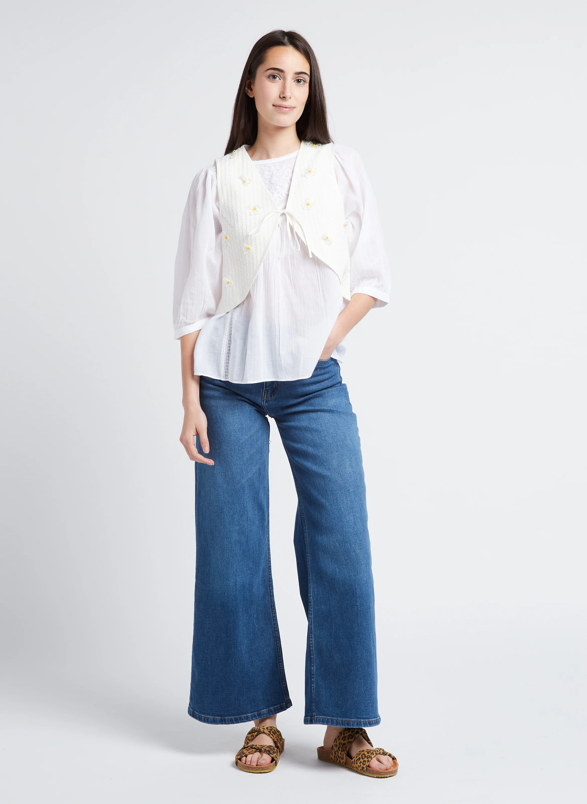 LYLA - Jean large en coton | Jean Stone