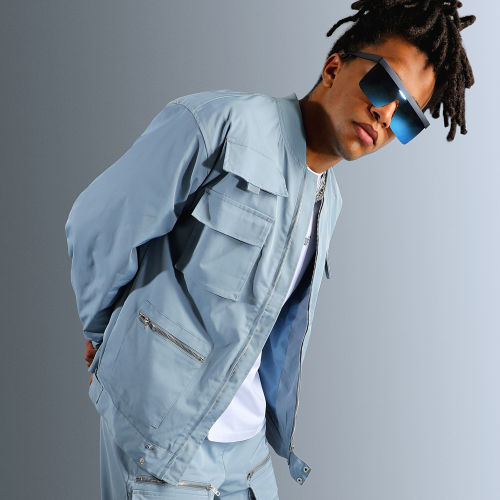 Veste Zippée Bleu
