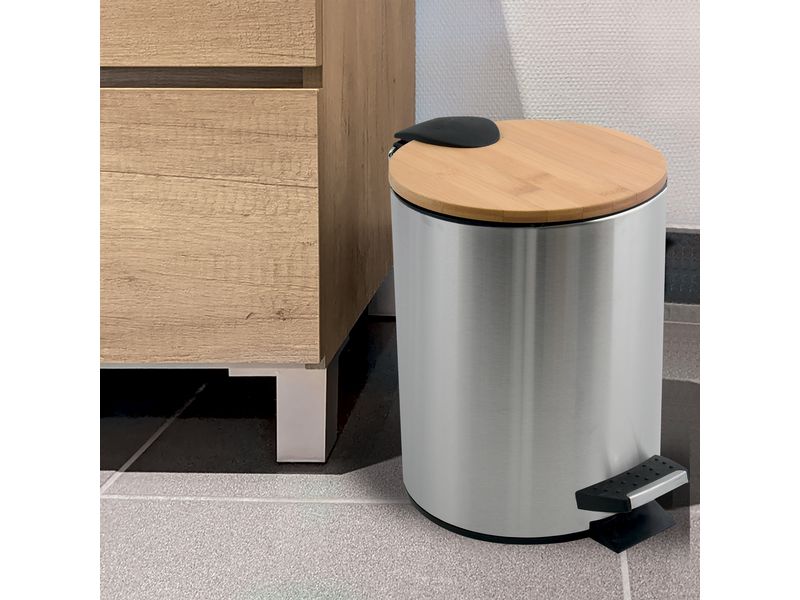 spirella Treteimer Adonis 5 l, Grau Treteimer mit Soft-Close-Deckel