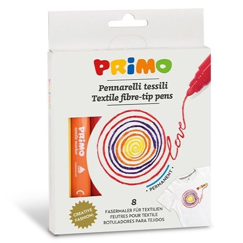 Primo textiel viltstiften (8st)