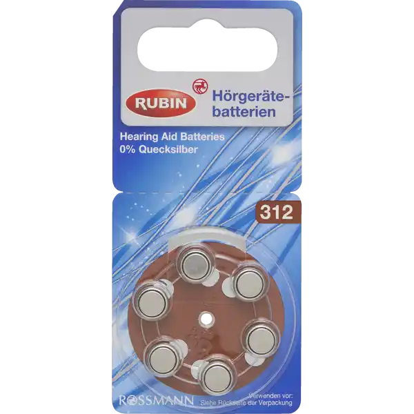 Hörgerätebatterien Typ 312