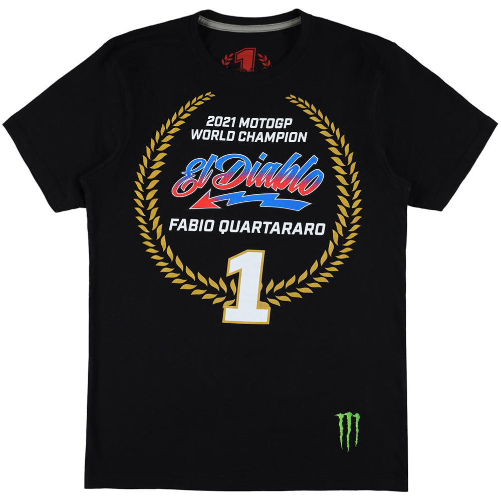 Fabio Quartararo - T-shirt World Champion Noir
