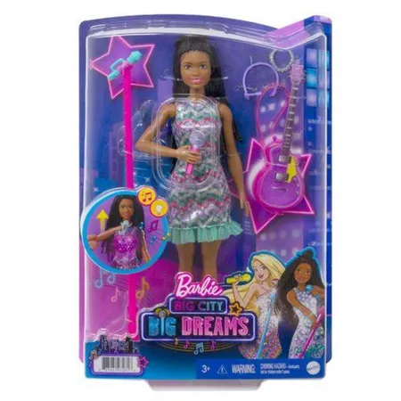 Barbie „Bühne Frei für große Träume“ Brooklyn Sängerin Puppe mit leuchtendem Kleid
