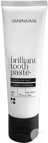 RainPharma Brilliant Toothpaste Dentifrice Naturel Tube 50ml