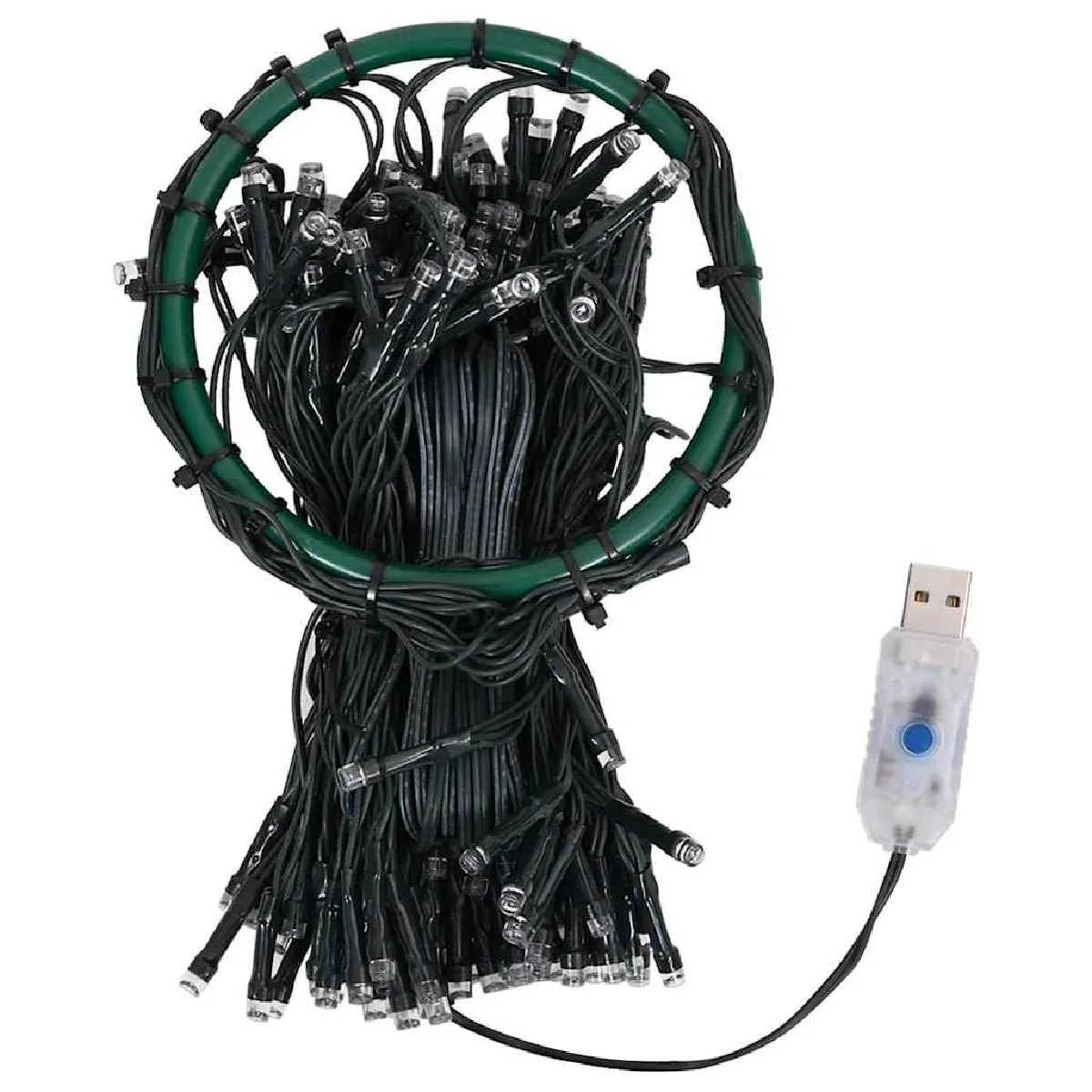 vidaXL Guirlande LED sapin Noël 180cm