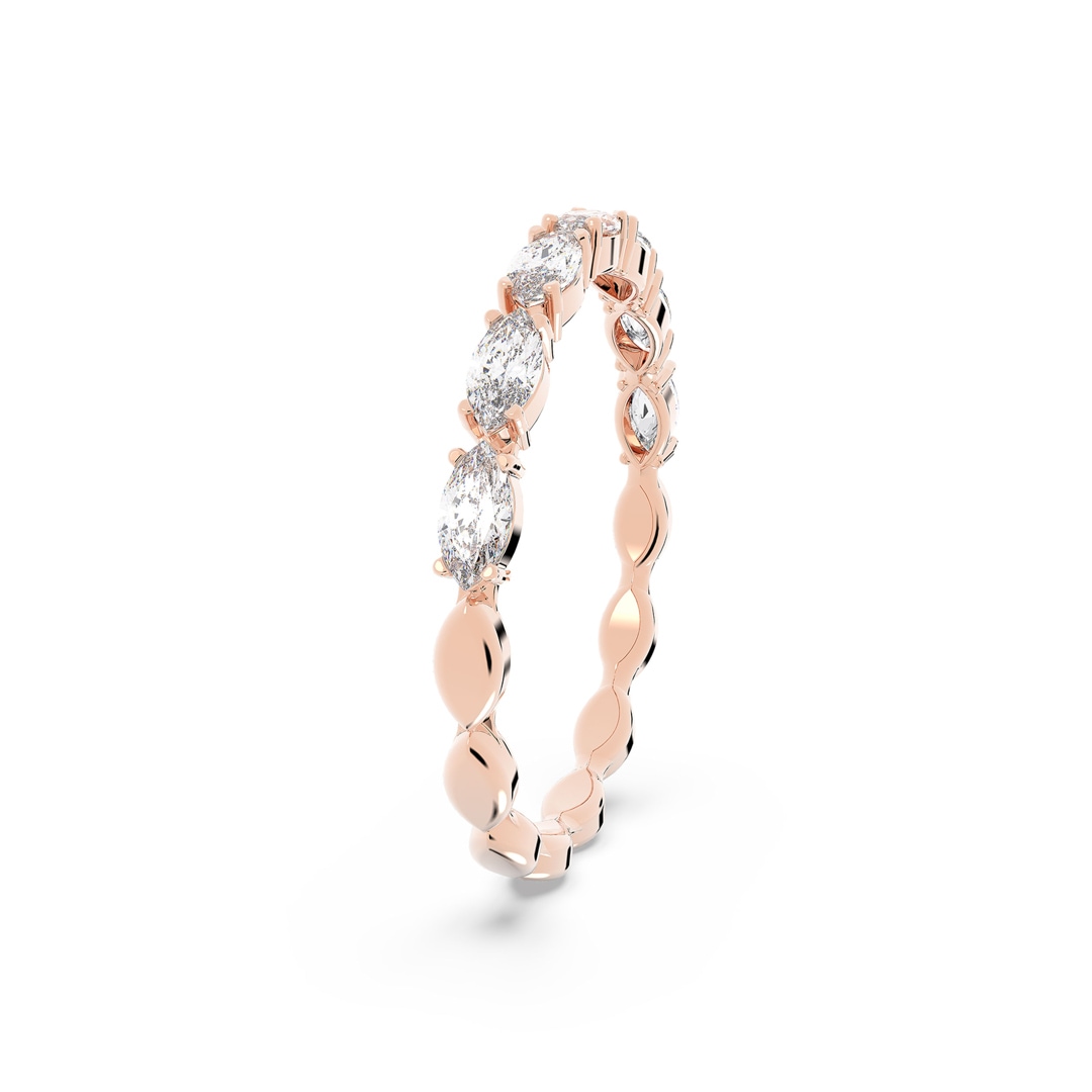 Swarovski Vittore Marquise Ring, weiss, rosé vergoldet