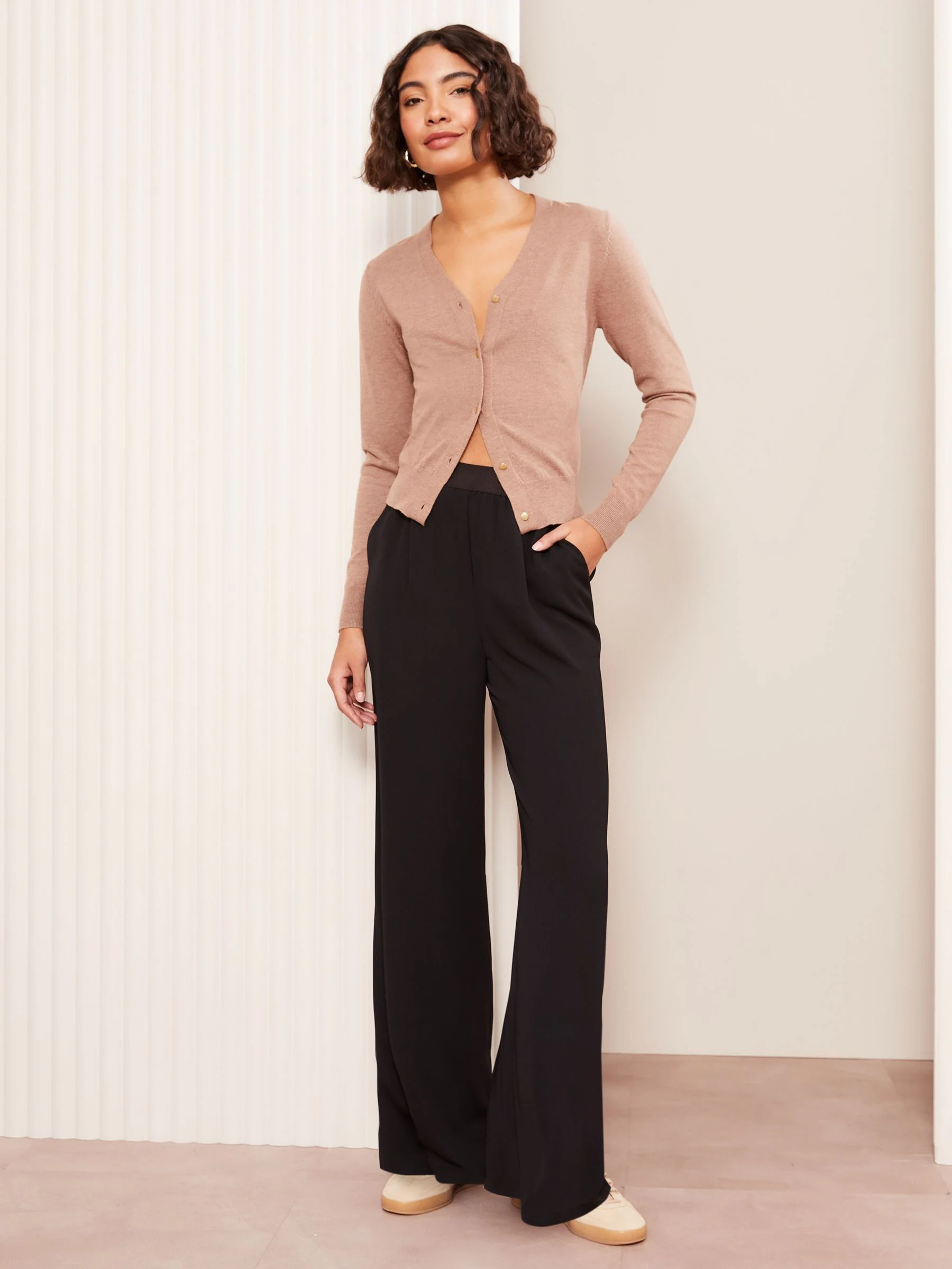 Zwart - Friends Like These Elasticated Waist Trousers