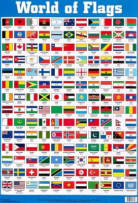 World of Flags Wallchart - Byeway Wall Charts (Poster)