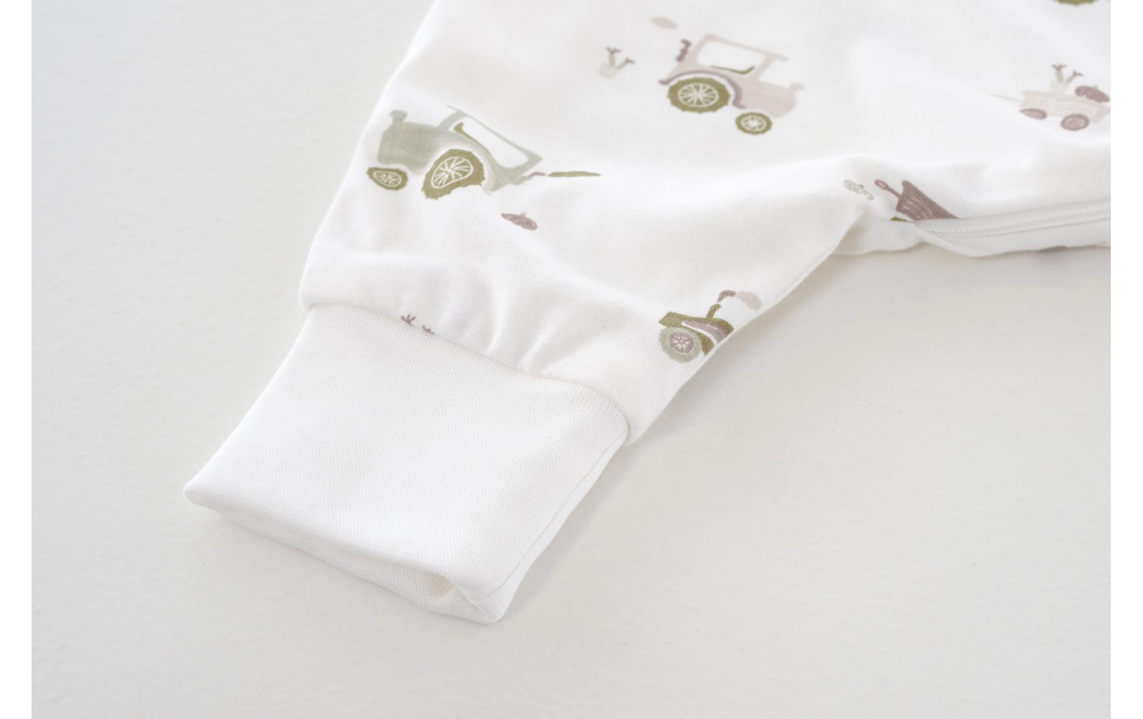 Baby-Sommerschlafsack Jumper Little Farm Grösse 104Leichter Schlafanzug mit grünen Traktoren