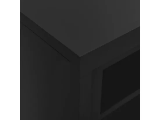 Armoire à portes coulissantes avec jardinière Anthracite Acier