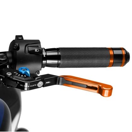Levier d'embrayage Puig rabattable extensible 3.0 Orange Universel - Bleu