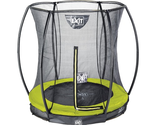EXIT Silhouette Ground trampoline met veiligheidsnet Ø 183 cm lime