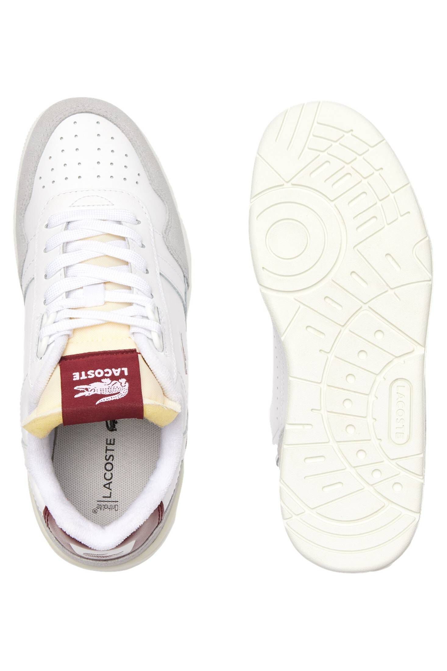 Lacoste| Damen Sneaker T-CLIP LEATHER COLOR POP