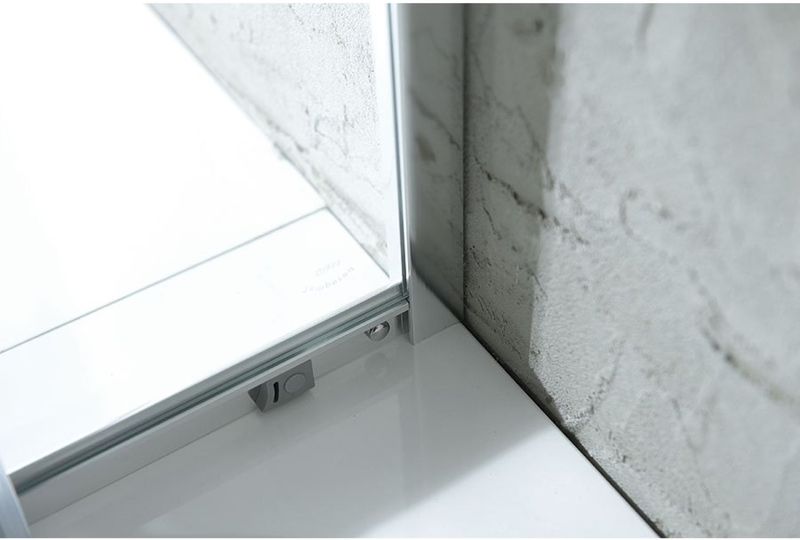Bws - Douchecabine - Vierkant - 90x90 cm - 2 Schuifdeuren - 5mm Helder Glas