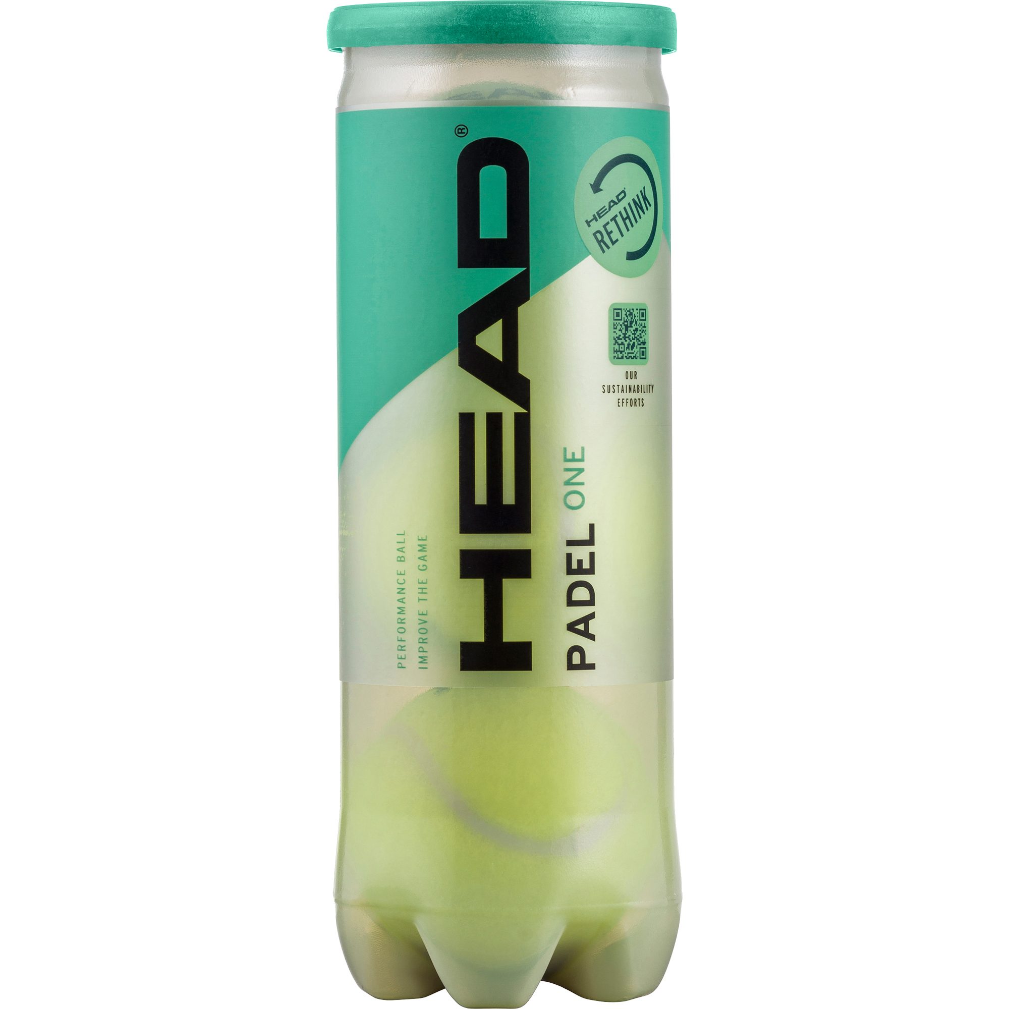 Head Padel One 3 Ball Dose gelb