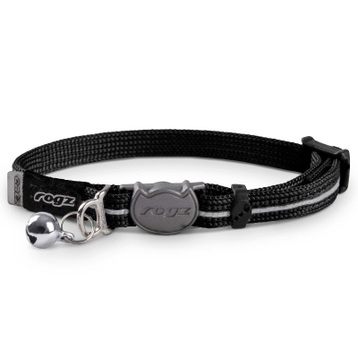 Rogz Alleycat Katzenhalsband schwarz