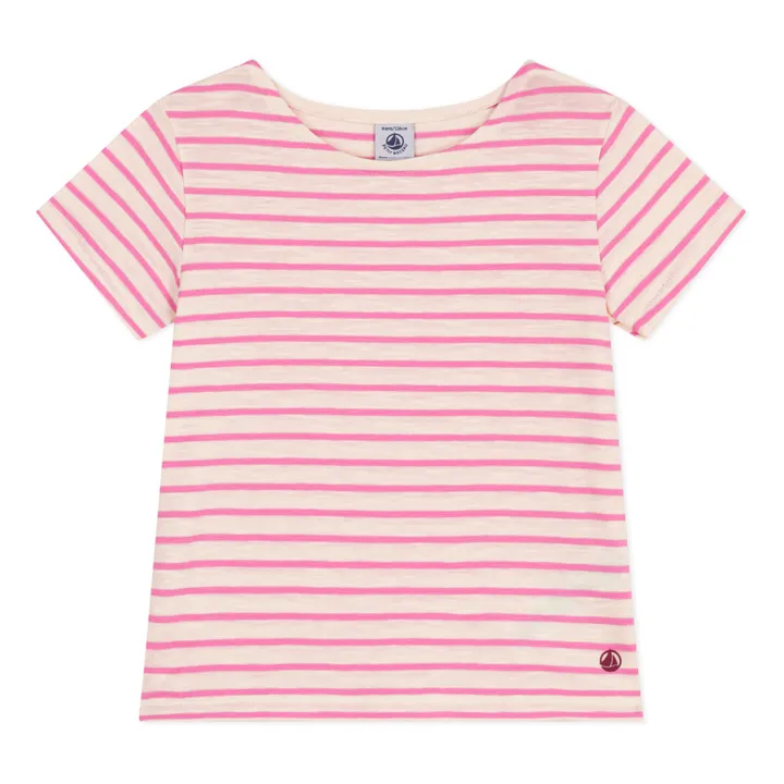 Petit Bateau T-shirt Madonna Jersey Flammé | Rose