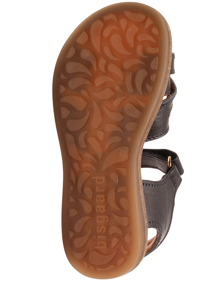 Leder-Sandalen BESSA in navy