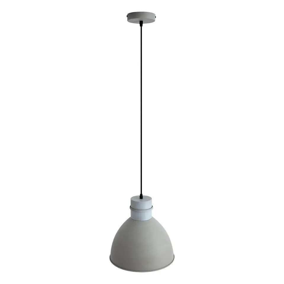 Qazqa hanglampen dory grijs e27