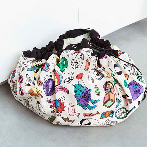 play&go speelkleed en opbergzak noomad - color your bag - paris