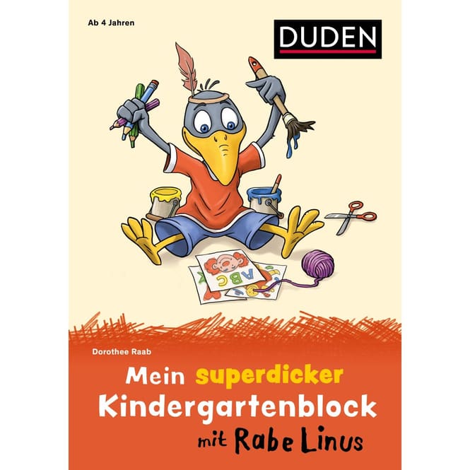 DUDEN - Mein superdicker Kindergartenblock mit Rabe Linus