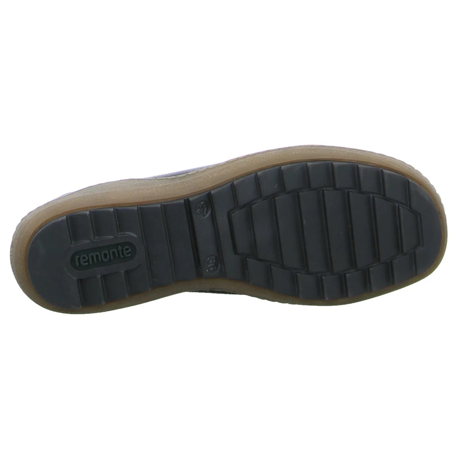 REMONTE Schnürschuh Schwarz Leder