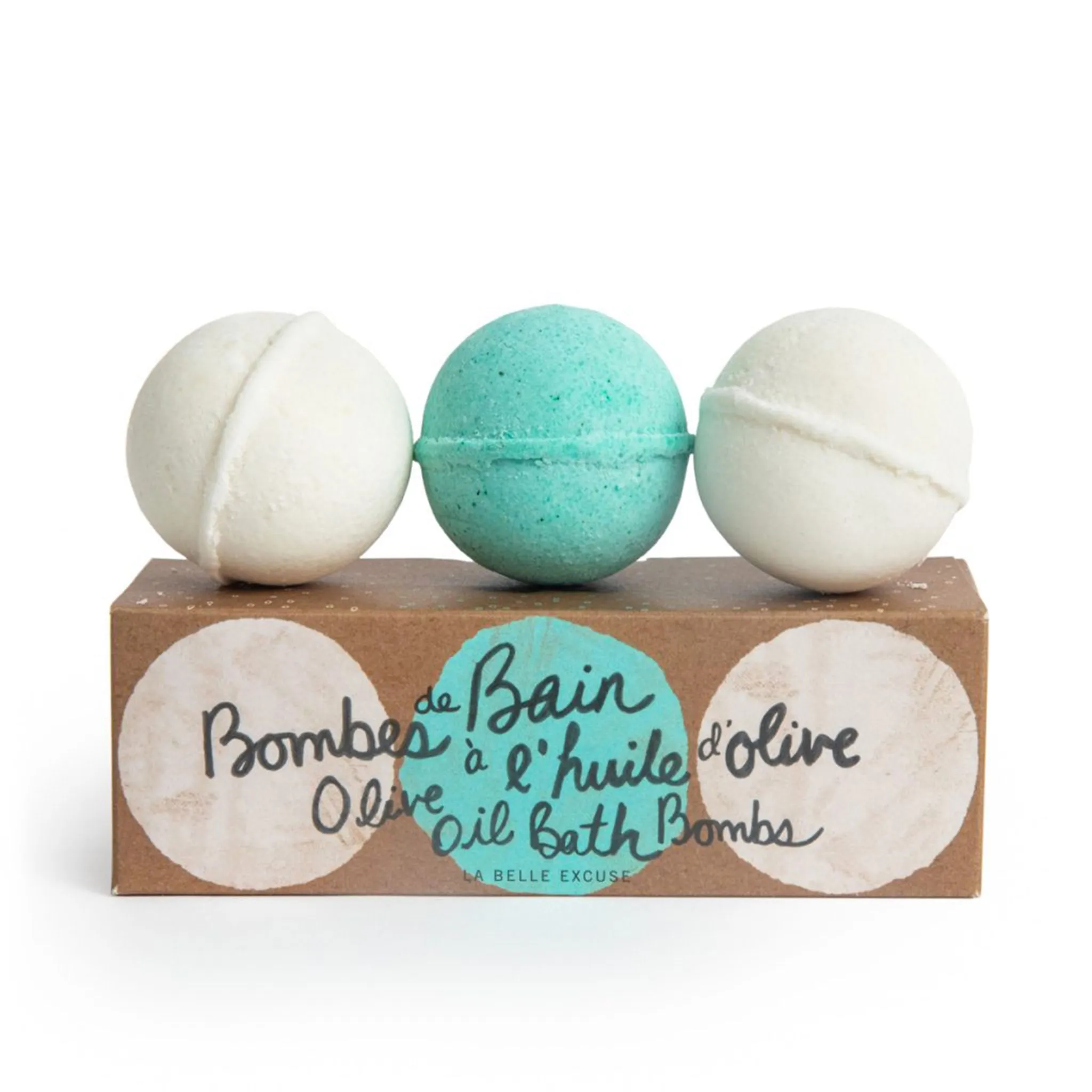 Lolo Bombes de Bain à l'Huile d'Olive Paquet de 3