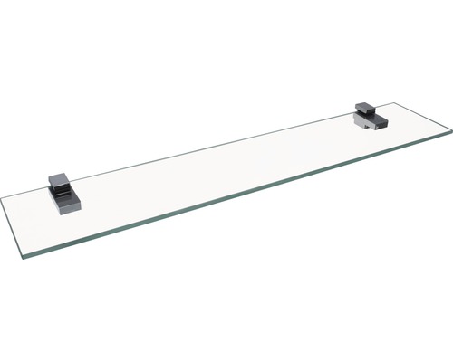 Fackelmann glasplank 60x12 cm chroom