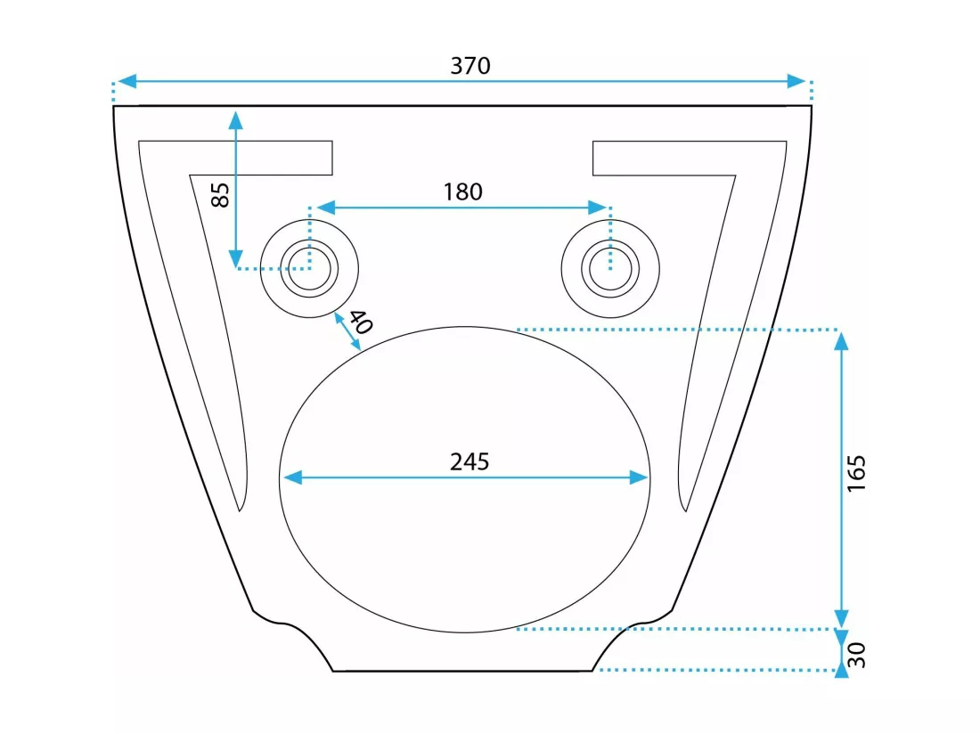 Bidet Suspendu Rea Olivier White
