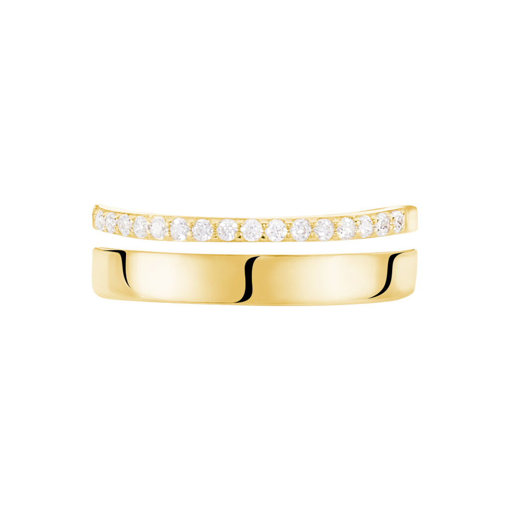 Bague Katiana Or Jaune Oxyde De Zirconium