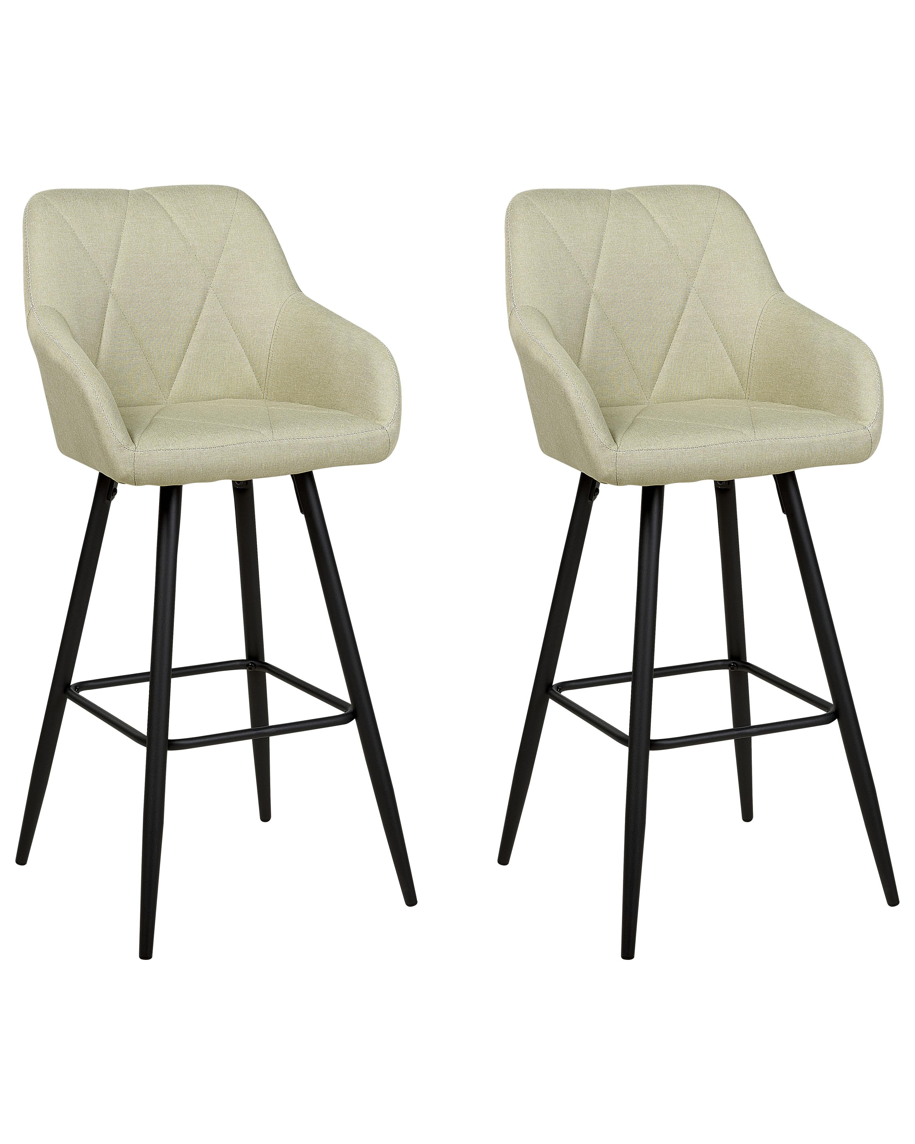 Set van 2 barstoelen DARIEN Lichtgroen