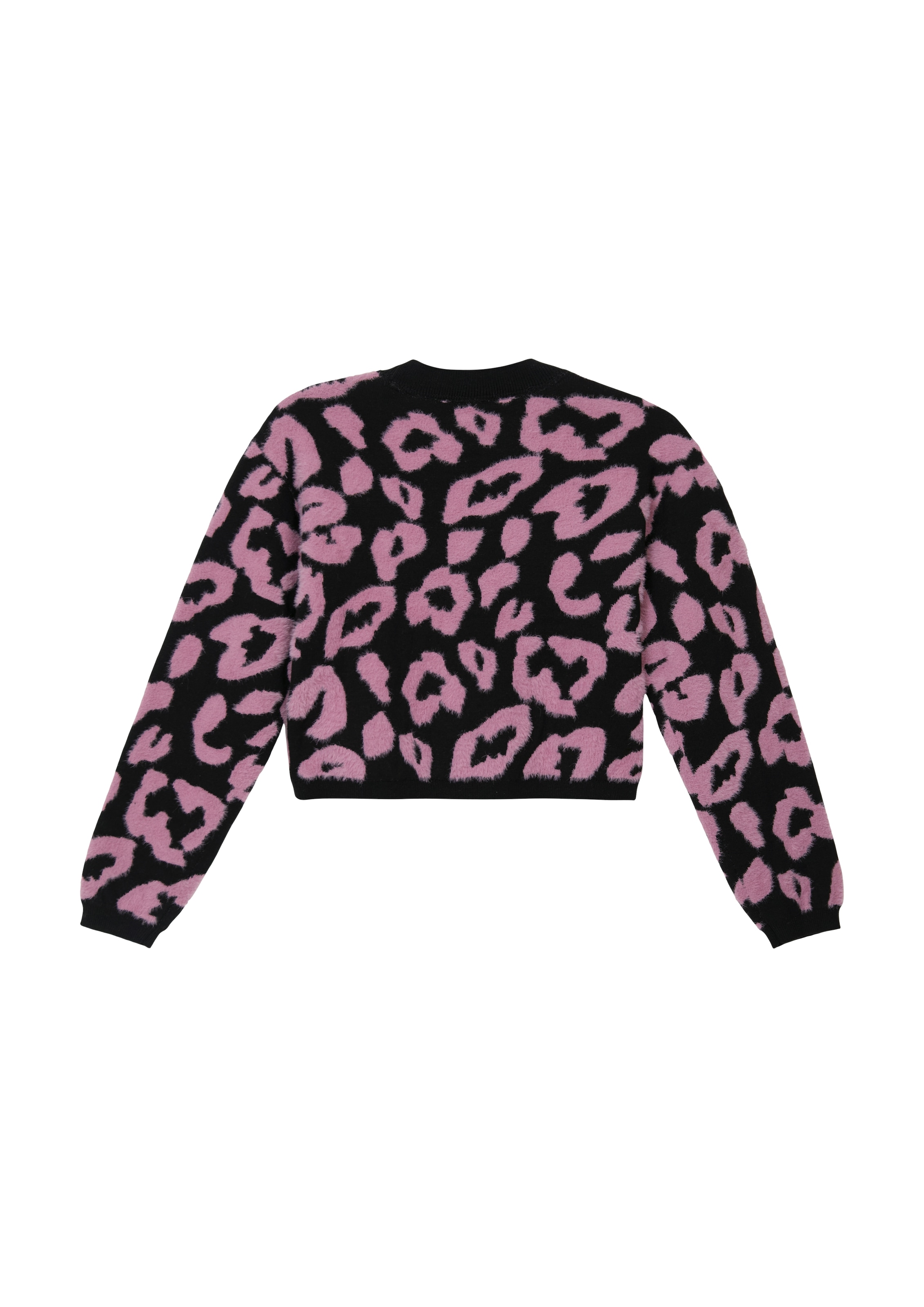 s.Oliver Junior Strickpullover , mit Leo-Print