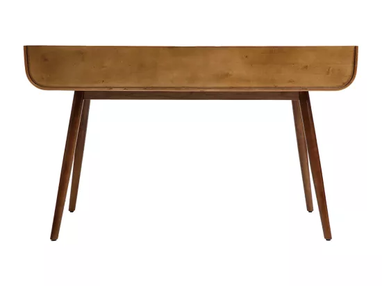 Bureau avec rangements 3 tiroirs vintage bois foncé noyer L132 cm HALLEN