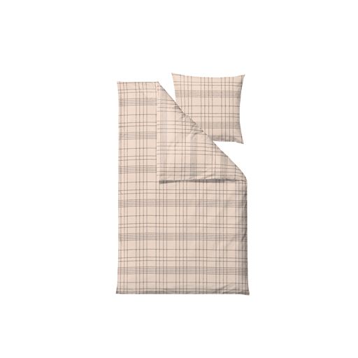 Södahl Tartan Sengetøj, Beige, 140x220 cm