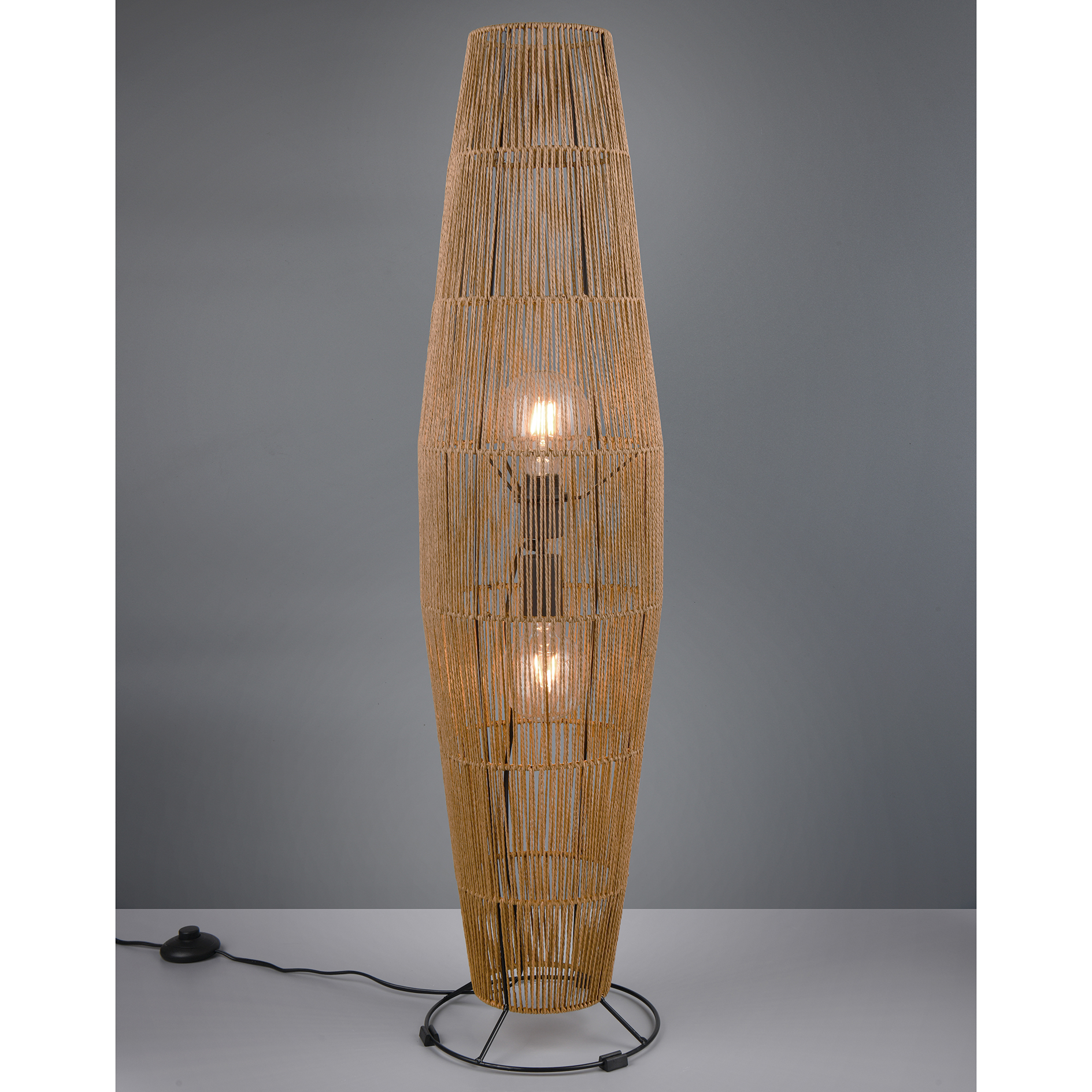Stehleuchte - braun - Papier - 103 cm