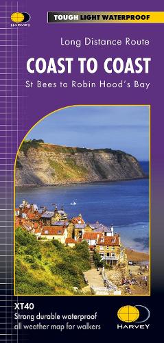 Coast to Coast: St Bees to Robin Hood's Bay - Trail Maps XT40 (Sheet map, folded)