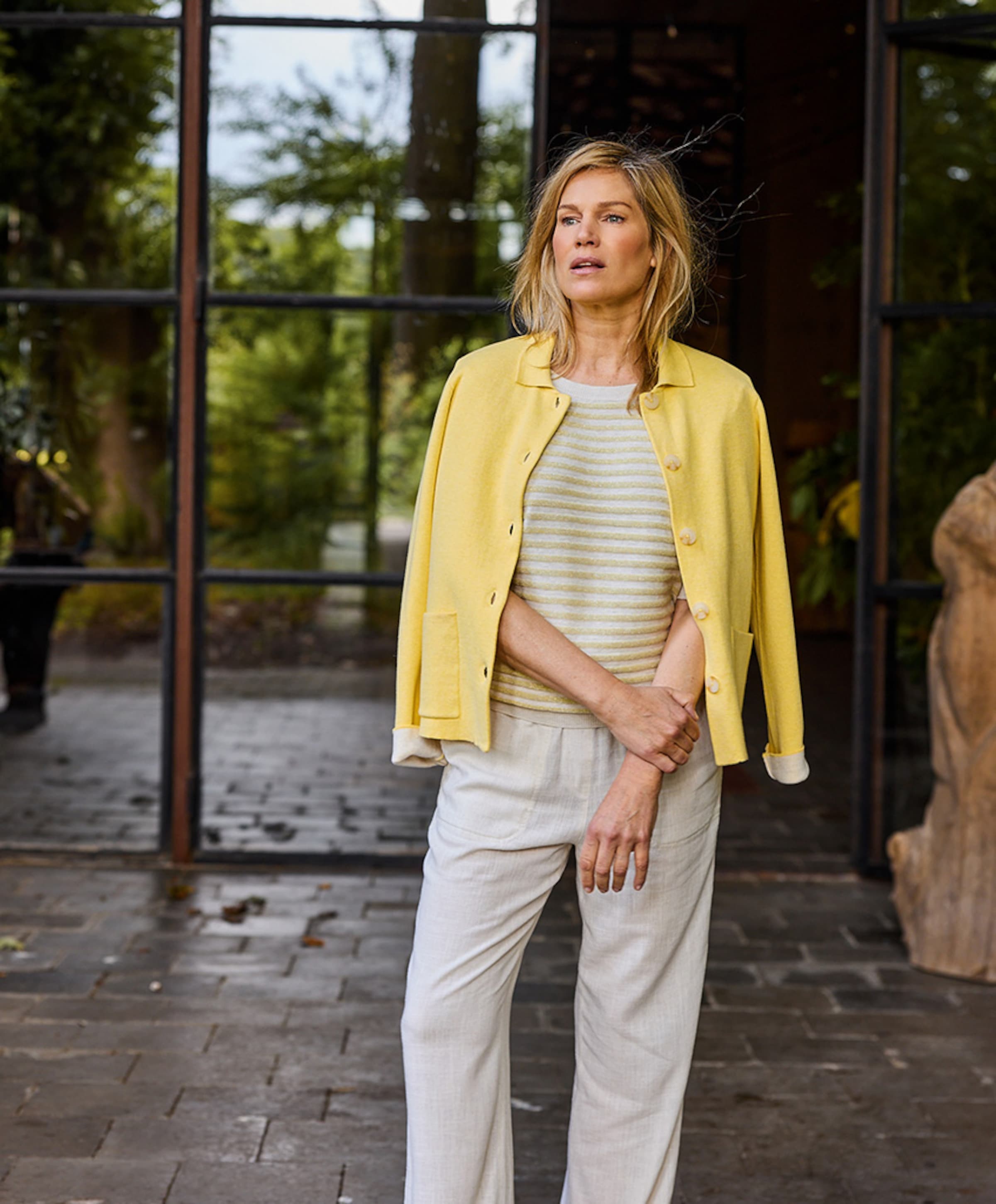 Bloomings Dames vest geel