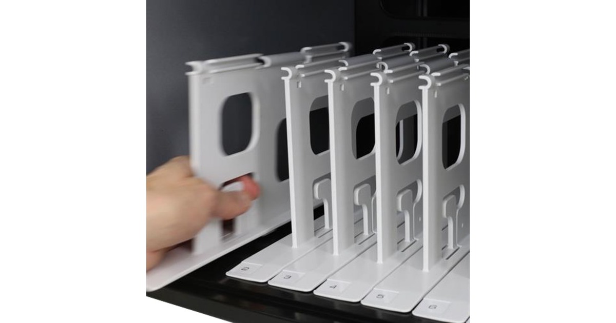 ErgotronZip12 Charging Desktop Cabinet  (Zwart/zilver)